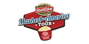 Idahoan_Mashed_in_America Idahoan Mashed in America Tour logo consisting of the Idahoan logo plus a bucket of mashed potatoes.