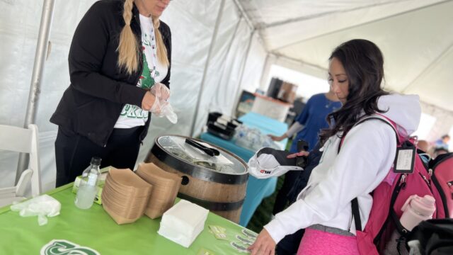 Second Pickle Stand at Work experiential-event-product-sampling